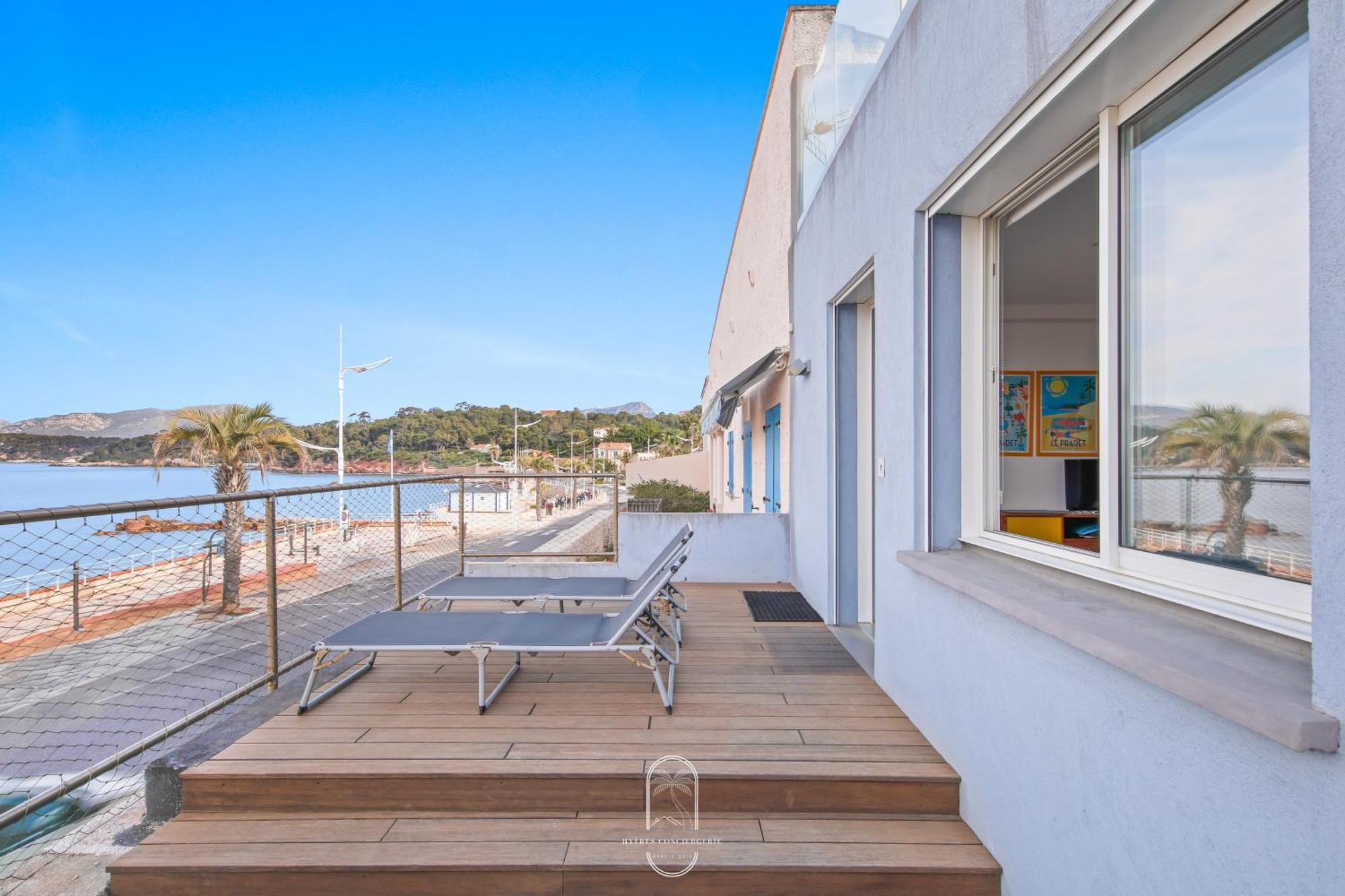 Villa Antoine Appartement Rdj Vue Mer Clim Wifi Parking Plage 50M La Garonne เลอ ปราเดต์ ภายนอก รูปภาพ